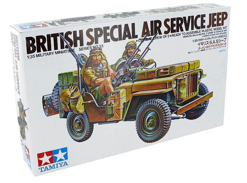 SAS British Special Air Service Jeep Tamiya 1:35 - Modelismo