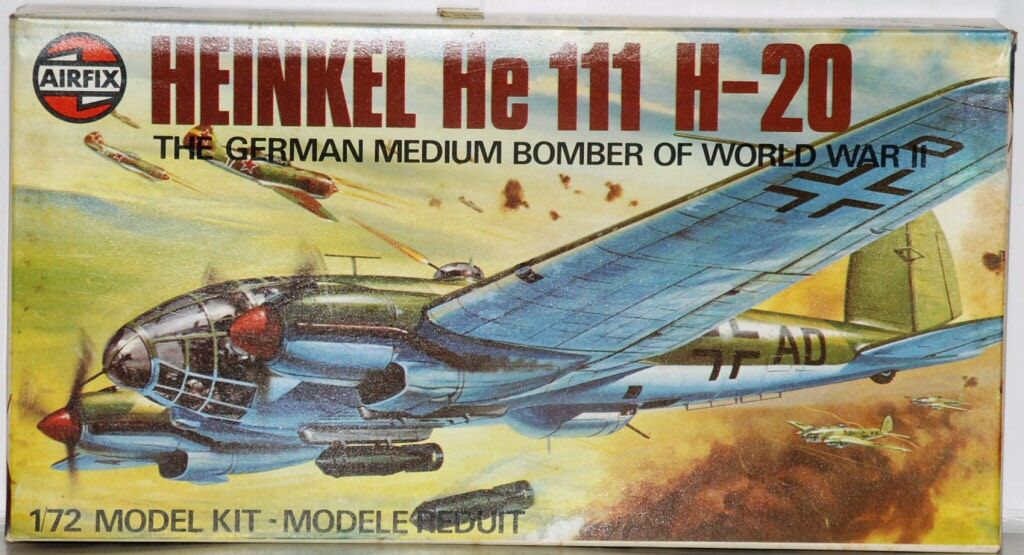 Bombardero alemán Heinkel HE111 Segunda Guerra Mundial Modelo Diecast aviones Nuevo Y En Caja Libre Post 1:144 